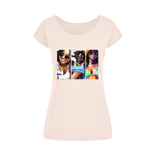 Load image into Gallery viewer, Black Women Summer: Embrace Your #Softlife with Our Must-Have Black-Owned Summer Collection&quot; Wide Neck Womens T-Shirt XS-5XL
