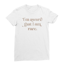 Load image into Gallery viewer, I am Aware I am Rare Premium Jersey Women&#39;s T-Shirt
