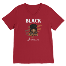 Load image into Gallery viewer, Black Innovator- Melon Magic Premium V-Neck T-Shirt
