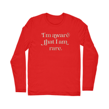 Load image into Gallery viewer, I am Aware I am Rare Classic Long Sleeve T-Shirt
