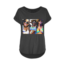 Load image into Gallery viewer, Black Women Summer: Embrace Your #Softlife with Our Must-Have Black-Owned Summer Collection&quot; Women&#39;s Long Slub T-Shirt XS-5XL
