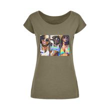 Load image into Gallery viewer, Black Women Summer: Embrace Your #Softlife with Our Must-Have Black-Owned Summer Collection&quot; Wide Neck Womens T-Shirt XS-5XL
