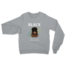 Load image into Gallery viewer, Black Innovator- Melon Magic Womens Adult Crewneck Sweatshirt
