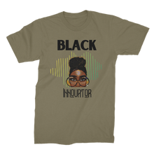 Load image into Gallery viewer, Black Innovator- Melon Magic Premium Jersey Adult T-Shirt
