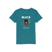 Load image into Gallery viewer, Black Innovator- Melon Magic Organic Jersey Kids T-Shirt
