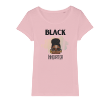 Load image into Gallery viewer, Black Innovator- Melon Magic Organic Jersey Womens T-Shirt
