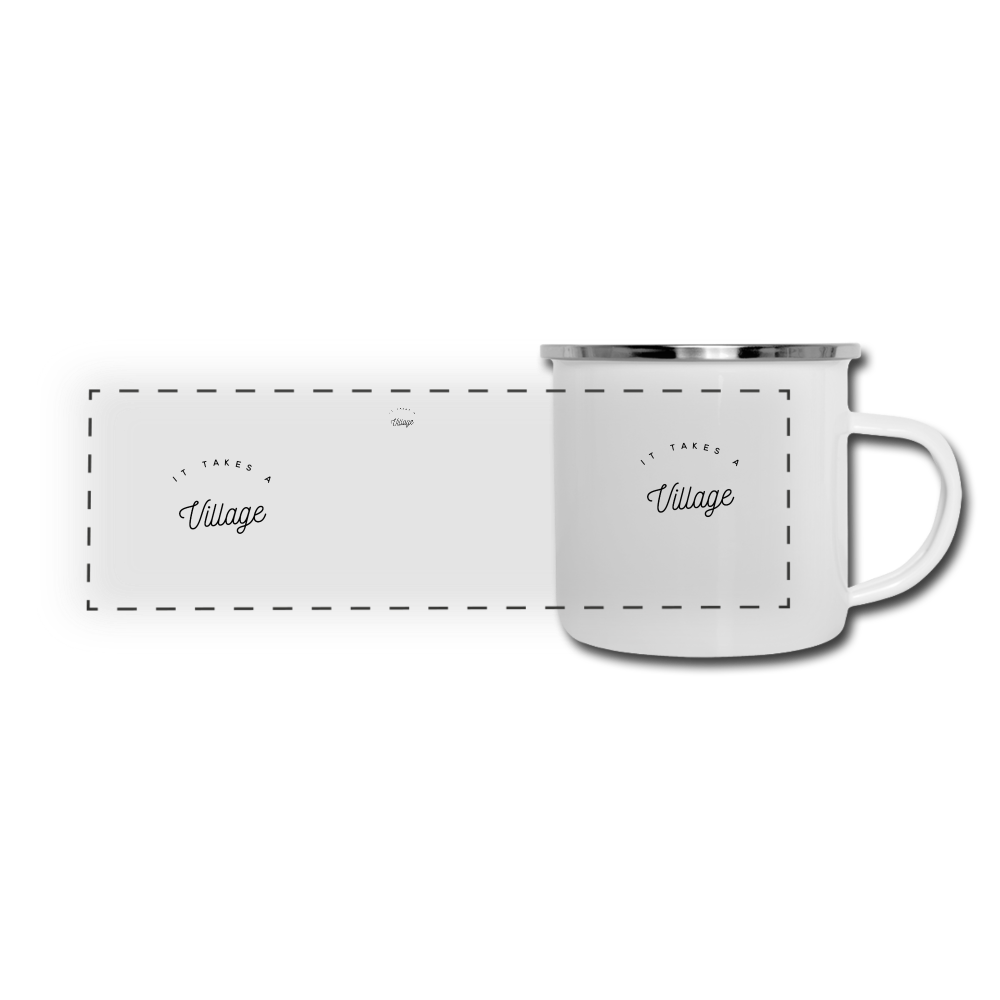 It takes A Village Camper Mug - white