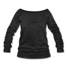 Load image into Gallery viewer, It Takes a Village Women&#39;s Wideneck Sweatshirt - heather black
