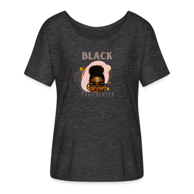 Black Trailblazer Women's Flowy T-Shirt - charcoal grey