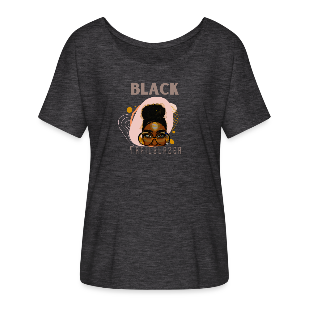 Black Trailblazer Women's Flowy T-Shirt - charcoal grey